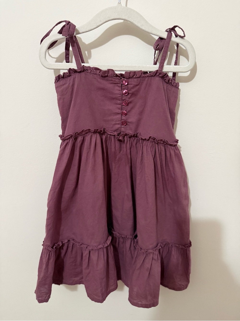 Jamie Kay Mauve Purple Ruffle Sundress